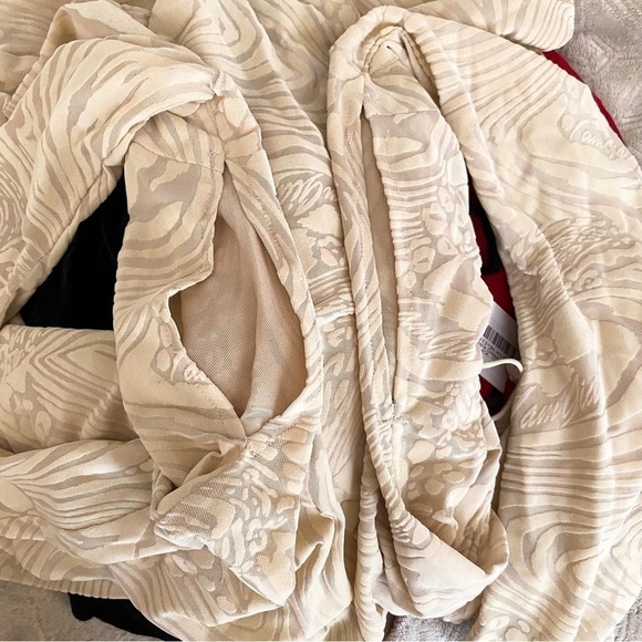 I.AM.GIA Dress Amina Cutout Adjustable Ruching Sheer Velvet Tan Burn Out XL NWT - Picture 4 of 11